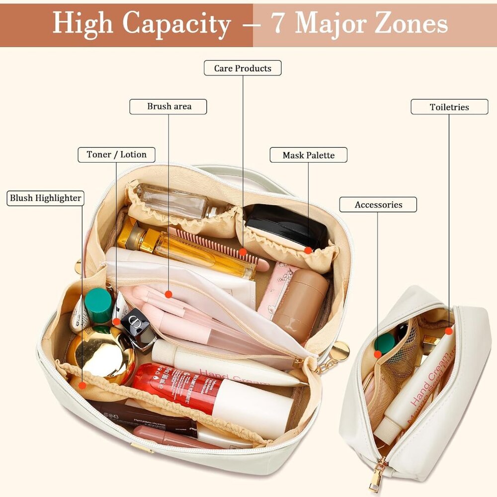 Personalized Initial Makeup Organizer Bag Set - E… - image 4